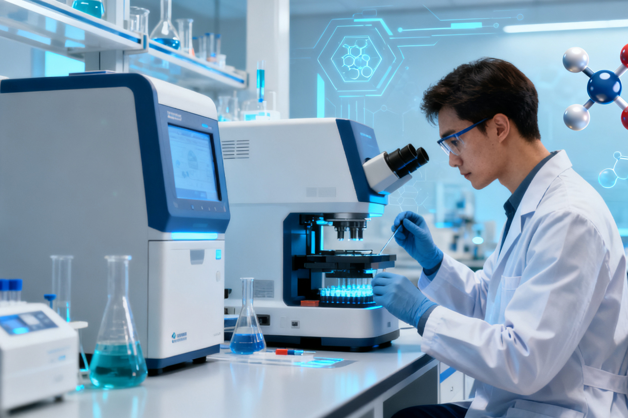 生物实验室研究场景